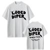 Футболка Loded Diper World Tour Унисекс Женская Одежда Винтажная Рок Оверсайз Футболки с Коротким Рукавом Унисекс Повседневные Хлопковые Футболки