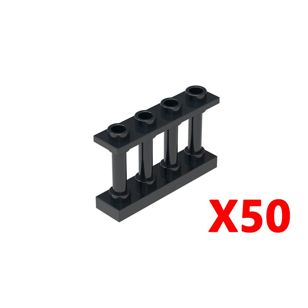 50 шт. 1x4 точки MOC Кирпичи Городские Забор Аксессуары DIY Животная Сцена Игровой Набор Строительные Блоки Детали Ферма и Сад Набор Строительных Блоков
