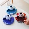 Mosquito Coil Holder Home Creative Ceramic Volcano Mosquito Coil Holder Fire-resistant Mosquito Coil Stove Coil Holder Ash Tray