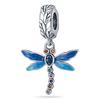925 Silver Butterfly Dragonfly Charms Colorful Beads for DIY Bracelet Making Handmade Jewelry Supplies