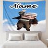 Custom Name Up Print Tapestry, Backdrop, Easy Setup, Ideal for Bedroom, Office & Living Room, with Aesthetic Wall Hanging Decor.