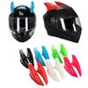 2 Pcs Plastic Motorcycle Helmet Horn Universal Self-adhesive Motocross Racing Mohawk Horns Durable Motorbike Bike Helmet Ears