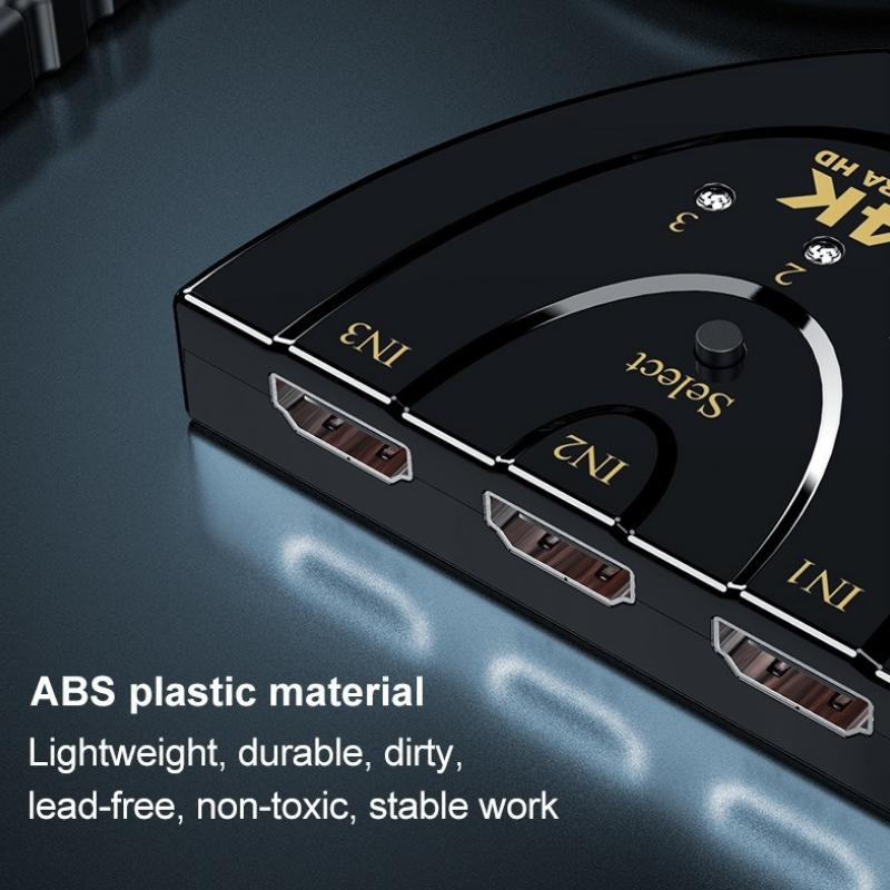 3 входа 1 выход HDMI-переключатель-сплиттер HD 1080P 4K HDMI-совместимый кабель HD-MI Видеопереключатель Адаптер-концентратор для DVD HDTV TV Box PS3 XBOX
