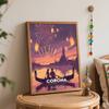Disney Lantern Festival Rapunzel oil paint by numbers kit handmade diy home decor gifts wall art canvas painting for living room decor