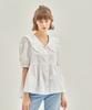 MANAVIS7 Lilly Frill Blouse White