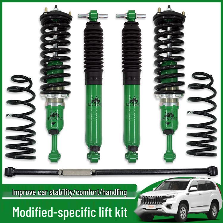 Комплект для лифта подвески Haval H9 для бездорожья на 2 дюйма: Модернизация амортизаторов, пружин и задней тяги