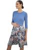 Casual Dress Maternity Dress DAWN Blue X Animal Print [Serafin] Women's