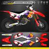 PowerZone Motorcycle Graphics Backgrounds Decals Stickers Kit For HONDA 2018 2019-2021 CRF250R 2017 2018 2018 2020 CRF450R