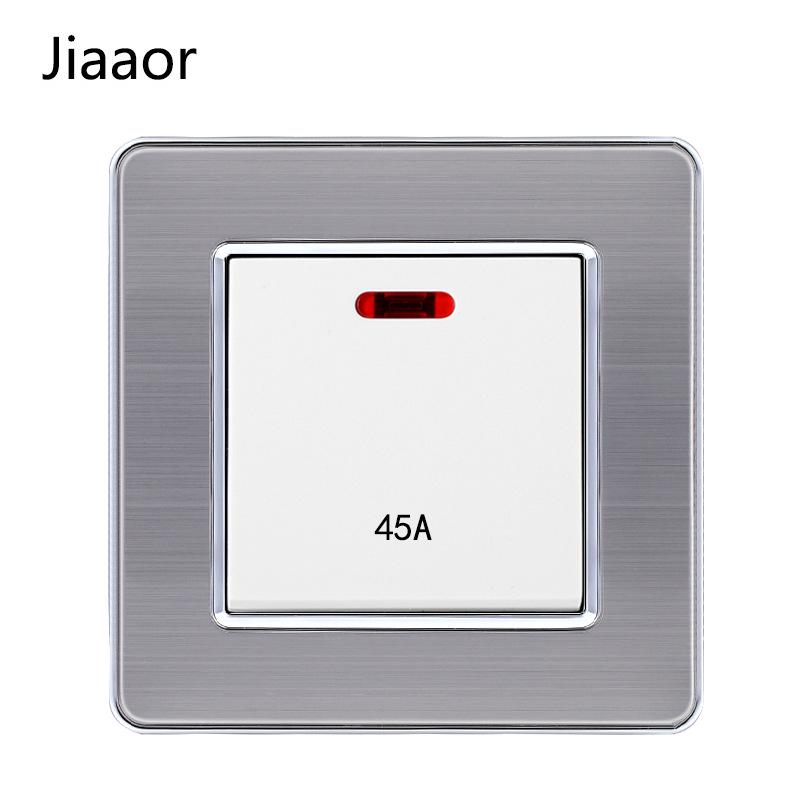 Европейский стандарт 86 тип Панель из нержавеющей стали для двойного выключателя и розетки с USB-C, Немецкий стиль, Встраиваемый настенный монтаж.