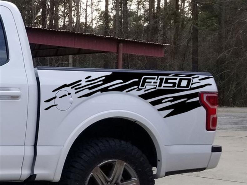 Эксклюзивные декоративные наклейки на кузов и багажник пикапа Ford Raptor F150