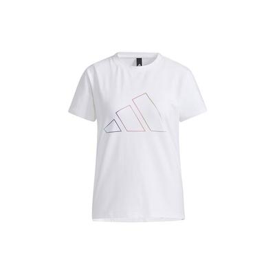 Спортивная футболка с коротким рукавом Mountain Logo, женские топы белого цвета GP0673