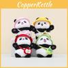 Soft And Cuddly Plush Panda Doll With Colorful Hat Perfect For Backpacks And Keyrings