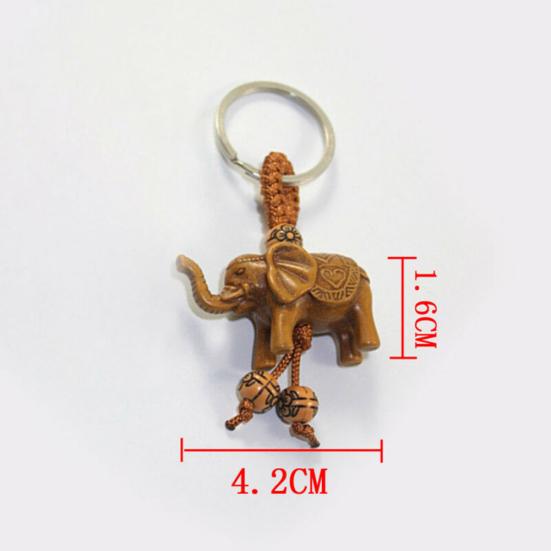 Lucky Elephant Смола Кулон Брелок Автомобильный Брелок Держатель Сумка Кошелек Декор Подарок
