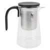 Glass Teapot Creative Magnetic Press Control Water Separation Tea Pot for Blooming Tea