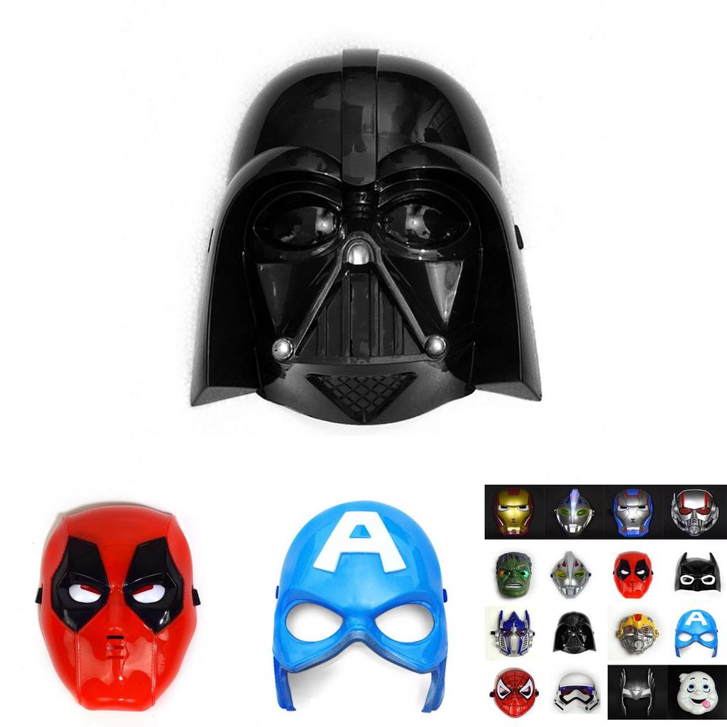 Luminous Child Kids Superhero Avenger Face Masks For Halloween Party Fun