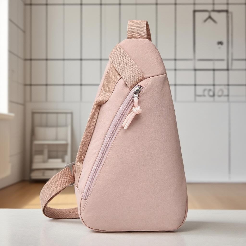 TS JYL laptop bag,Japanese Nylon Chest Bag Unisex Shoulder Bag Outdoor Multi-Function Pack