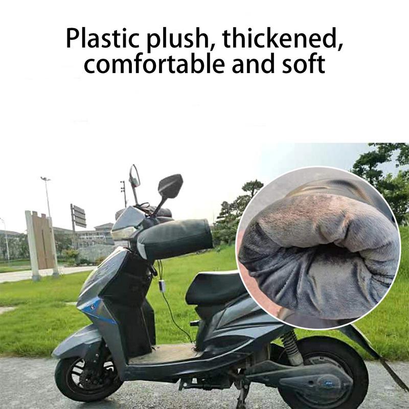 Winter Motorcycle Gloves Handlebar Muffs Waterproof Warm Handle Bar Cover Glove For Motorbikes Scooters Electric Vehicles