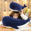 25-85cm Cartoon Super Soft Plush Toy Sea Animal Big Blue Whale Soft Toy Stuffed Animal Fish Children's Birthday Gift