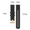 18mm Watch Band for Garmin Forerunner 265S/255S/Venu 2S Textured Silicone Replacement Watch Strap
