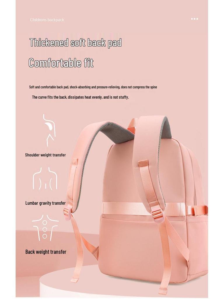 Bestway Waterproof Backpack for Female Junior High and Elementary Students - Large Capacity, Double Shoulder Design