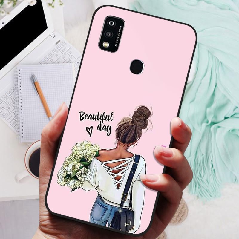 Чехол для ZTE Blade A51 A71 Черная Крышка Лев Волк Силиконовый Мягкий Задний Чехол для ZTE Blade A71 A7030 A 71 A 51 Защитный Корпус