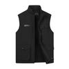 Men's Autumn and Winter Warm Vest Multi-pocket Fishing Outdoor Waterproof and Windproof Vest Multi-functional Silhouette Vest