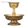 1 Set Craftsmanship Pure Copper Tibetan Eight Auspicious Cup Handmade Carving Buddha Hall Decoration Home Offerings Ornaments