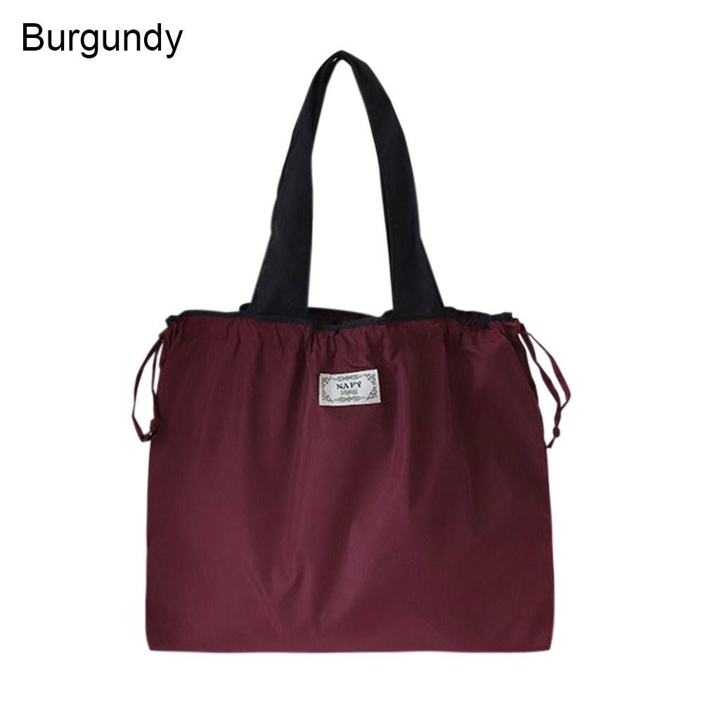 Многоразовая складная сумка для покупок на шнурке, дорожная сумка для продуктов, сумка для покупок в супермаркете, сумка через плечо