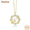 Tancise S925 Sterling Silver Luxury Personality Pendant Necklace Women's Classic Tide Necklace