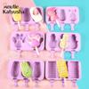1Set Ice Cream Mold Cooking Tool Resistant Silicone Chocolate Mould DIY Ice Tray Ice Molds