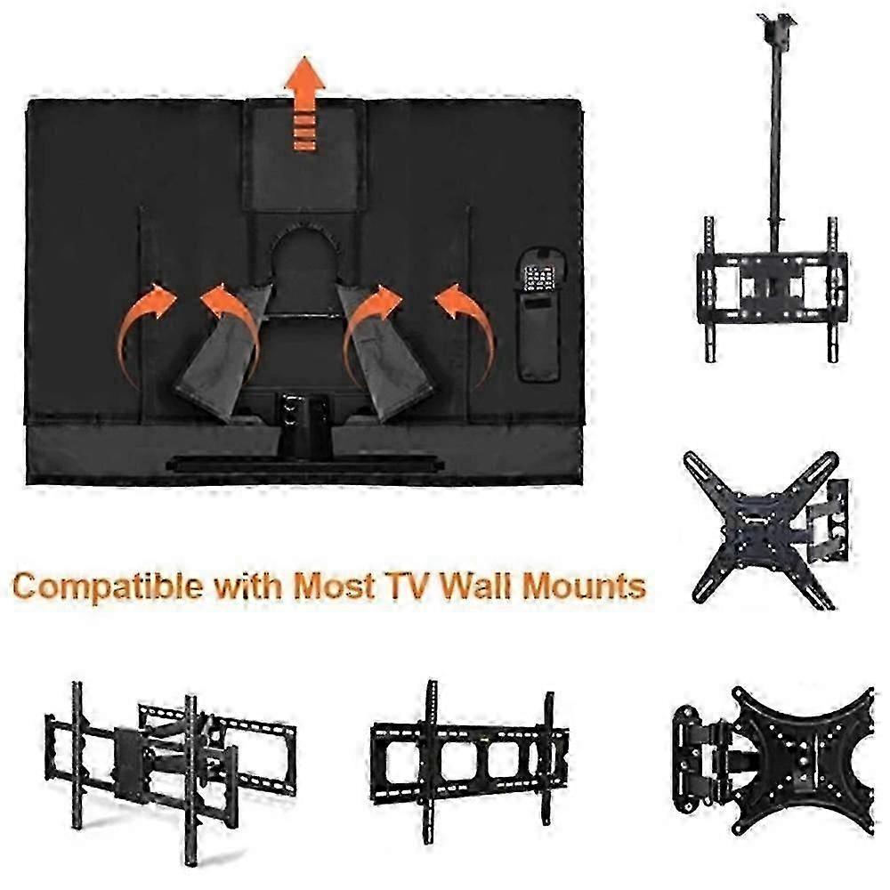 ZENGO For 22 - 24 Inch TV Cover Outdoor Waterproof Oxford Cloth Wall Mounted Television Protective Sleeve