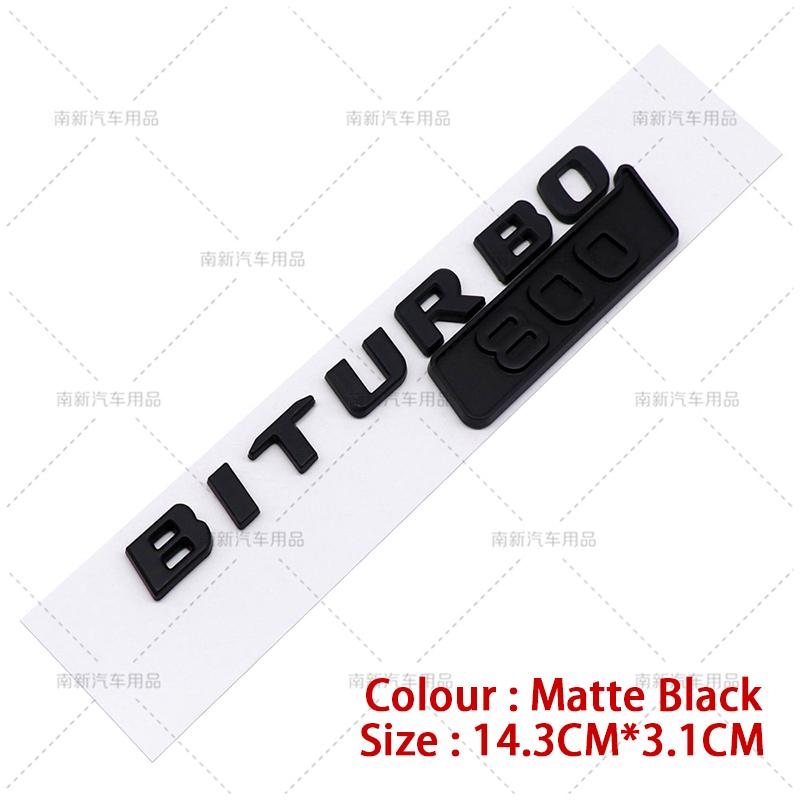 Biturbo 700 800 900 Fender Stickers Badge Rear Trunk Emblem For Benz Brabus G Class G700 G800 G900 W463 Car Styling Accessories TE8