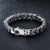 Male Domineering Style S925 Silver Bracelet Men 'S Tang Grass Pattern Hegemony European And American Party Jewelry Fashion Gift