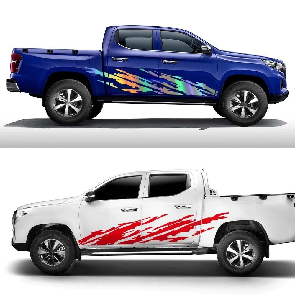 Pickup Splash Stickers For Dodge RAM Isuzu Dmax Toyota Hilux Maxus T60 GWM Cannon Poer Universal Decor Decal Auto Accessories
