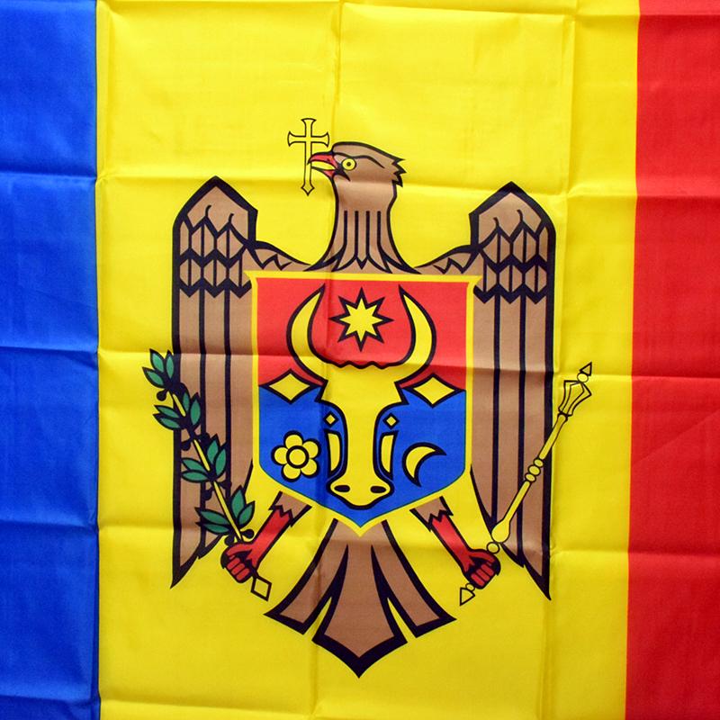 Национальный флаг Молдовы 90*150см 3x5 футов для митинга, парада, вечеринки, подвесной, для домашнего декора, баннер KTY