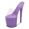 Women's Summer High-heeled Shoes Stiletto Sexy Waterproof Platform Hate Sky High Ultra-high Slippers 1986 Series 20cm Heel 10cm Platfrom LFD