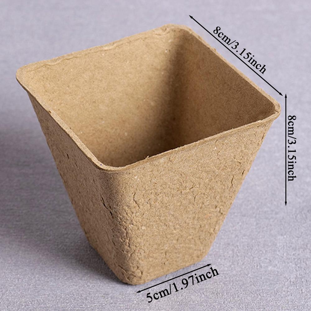 10 шт. торфяных горшков для рассады, для открытого сада, для проращивания, рассадные горшки, целлюлозные, биоразлагаемые, наборы горшков для рассады