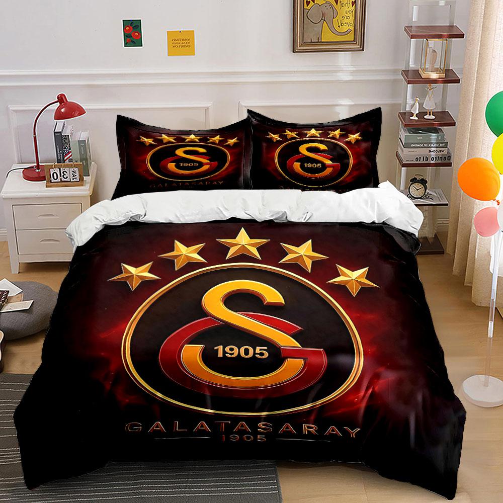 "Galatasaray Logo Bedding Set" Bedding Duvet Cover Set Duvet Cover Pillowcases (1 * Duvet Cover 2 * Pillowcases, without duvet insert)