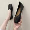 Модная новая обувь для женщин Ретро женские балетки Обувь слипоны Лоферы Квадратный носок Неглубокий вырез Женская повседневная обувь Легкая