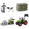 Remote Control Tractor For Kids 1:24 Scale RC Farmer Engineering Vehicle 2.4G 6CH Tractor Toy Birthday Gifts For Boys Girls