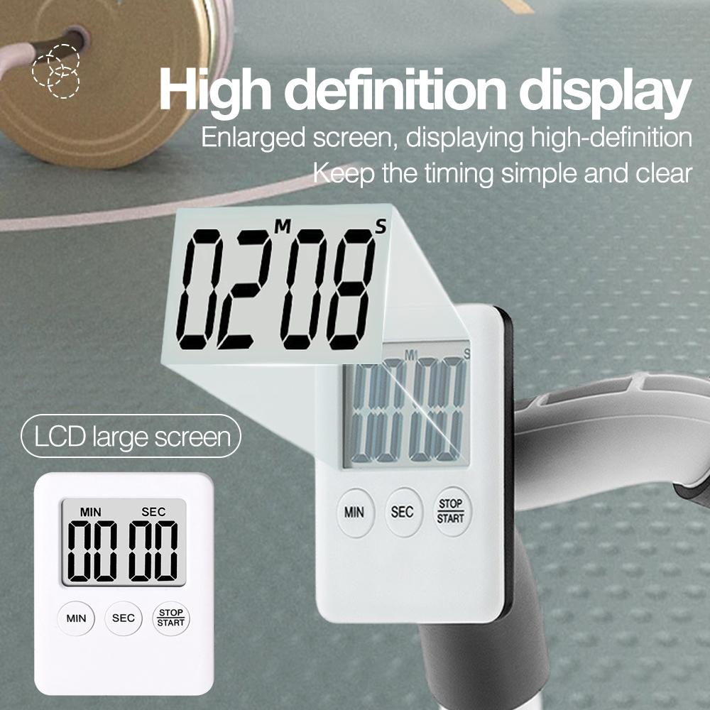 Kitchen Cooking Timers Magnetic LCD Digital Screen Timer Alarm Clock Loud for Cooking Baking Sports Games
