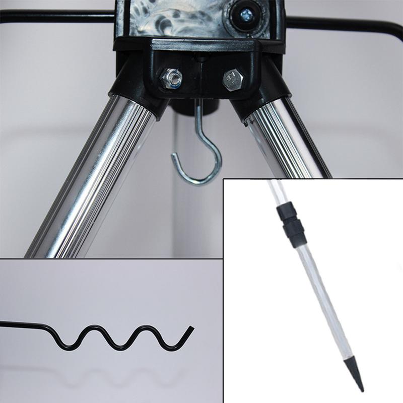 Подставка для удочек Штатив Держатель Телескопический Алюминиевый сплав Подставка для удочек 4 паза Держатель для удочек Рыболовные аксессуары