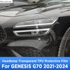 For GENESIS G70 -2024  Car Exterior Headlight Anti-scratch Front Lamp Transparent TPU Protective Film Accessories