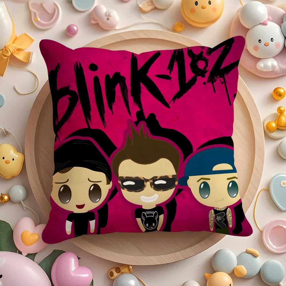 Чехол на подушку с изображением группы B-Blink-182, для дома и автомобиля, многоцелевой чехол для подушки - Двусторонний, Мягкий и прочный для ежедневного использования