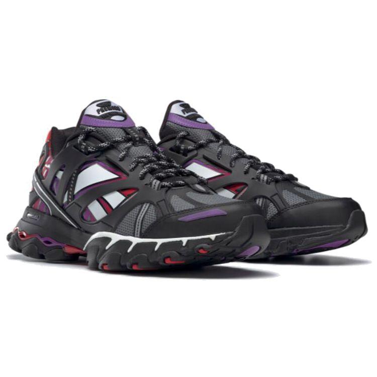 Reebok DMX Trail Shadow Black Scarlet Светоотражающие кроссовки унисекс Холодно-серый-5 FV2842