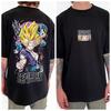 Футболка с принтом из аниме Dragon Ball, короткий рукав, мужская и женская, летняя новинка 2025, модная, повседневная, хлопковая, популярная