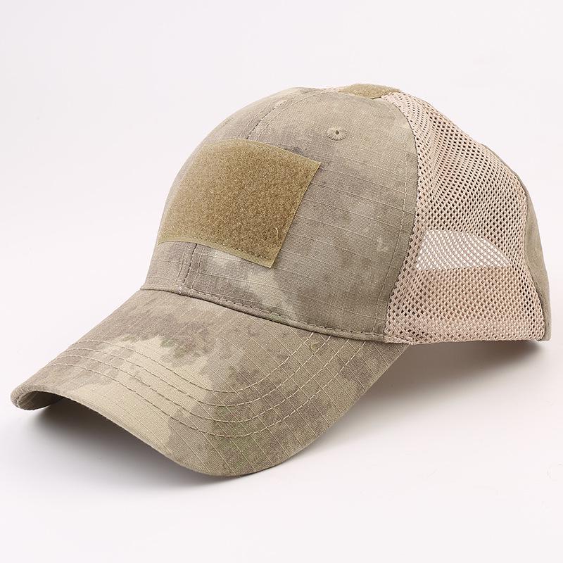 Men's Camouflage Tactical Baseball Cap - Python Pattern Velcro Duckbill Hat for Outdoor Sports