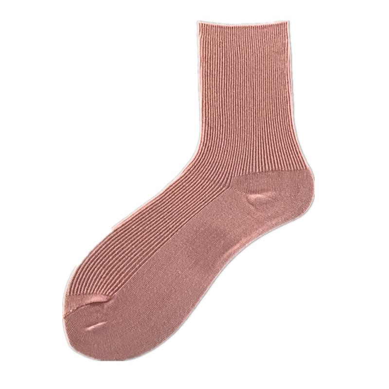 Женские хлопковые носки с рюшами в корейском стиле - Пастельные гольфы до середины икры, летняя мода