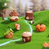 Micro Landscape Decoration Cute Forest Tree House Small House Resin Crafts Diy Tabletop Decoration Accessories