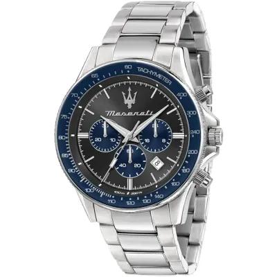 Maserati Sfida Серая Циферблат Металл Серебро Мужские Кварцевые Хронограф R8873640018